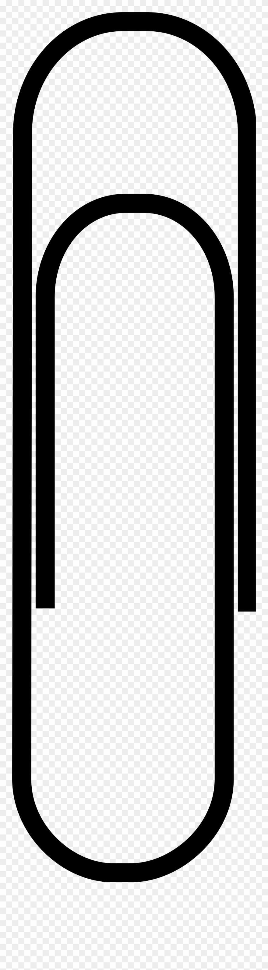 Drawing Clips Graphic Download - Drawing Of A Paperclip - Png Download