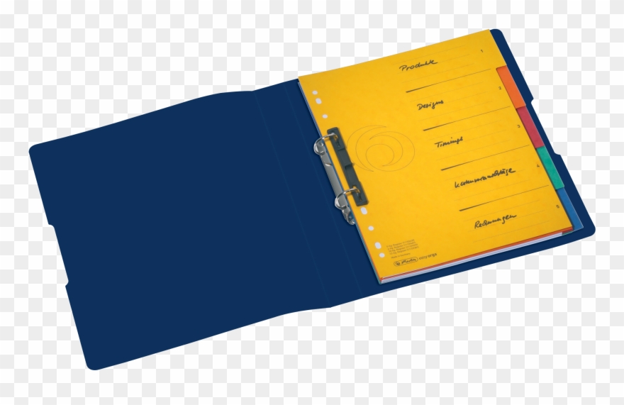 2 Ring Binder Recycling Pp A4 25mm Dark Blue - Paper Clipart