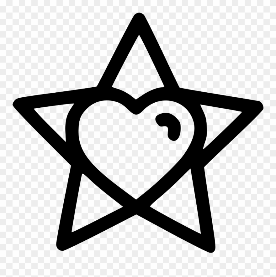 Christmas Decoration Heart Star Lightning Icon Free - Vector Graphics Clipart