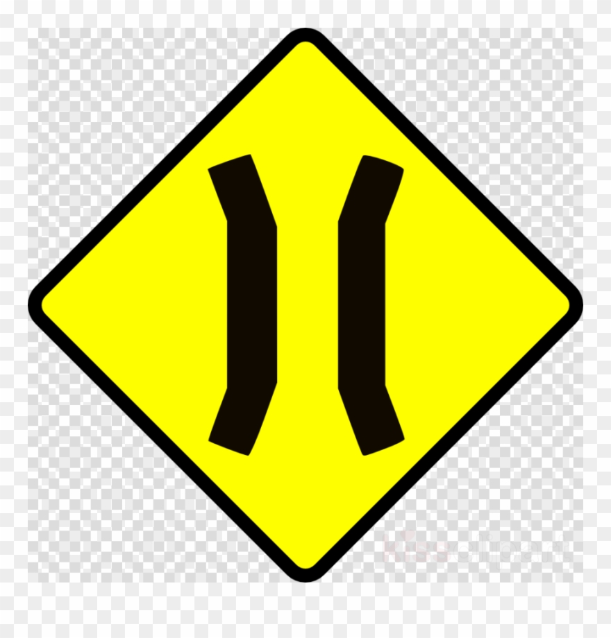 Two Way Street Sign Clipart Traffic Sign Lane One-way - Señales De Advertencia Una Via - Png Download