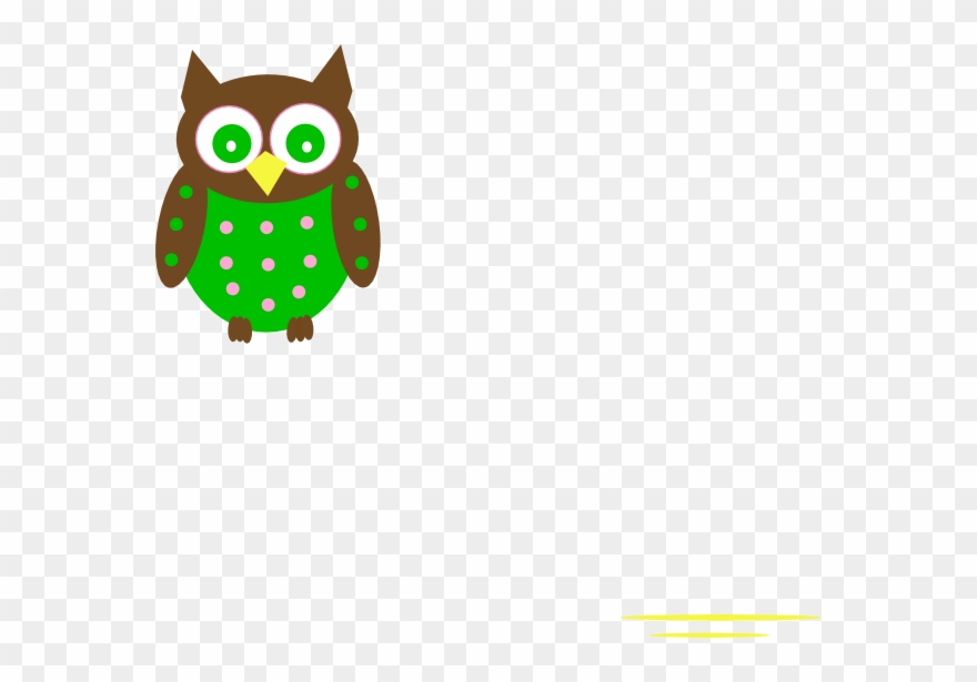 Green Owl Reverse Clipart Has - Png Download