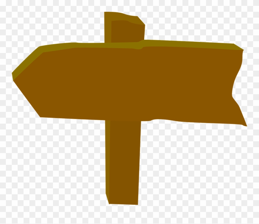 Direction Board Wooden - Sign Clipart Png Transparent Png