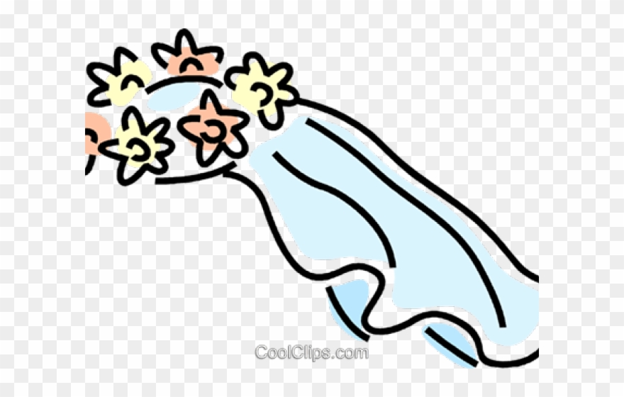 Bride Veil Cliparts - Veil Clipart - Png Download