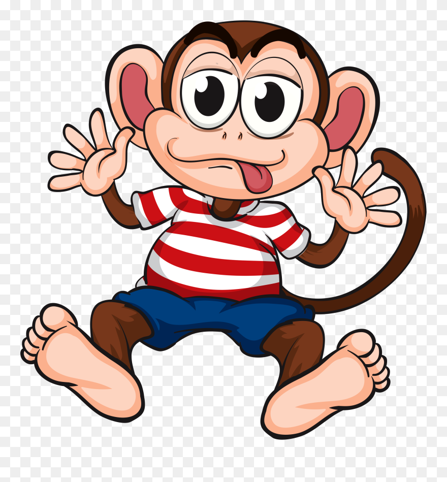 Monkeys ‿✿⁀°••○ - Monkey Funny Cartoon Clipart
