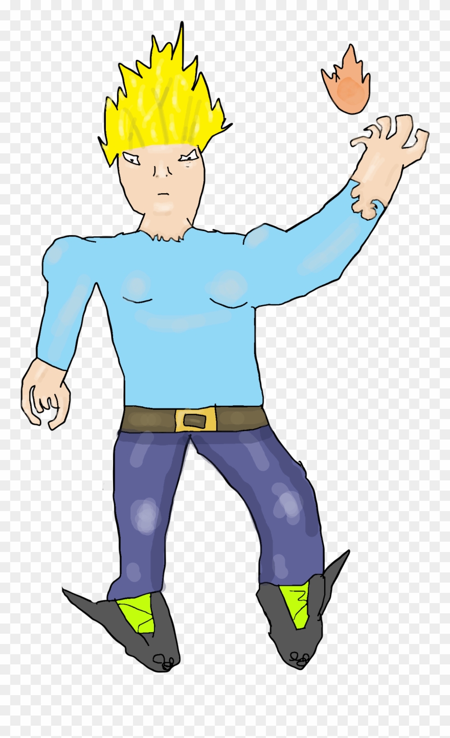 This Is A Human Drawing - Cartoon Clipart