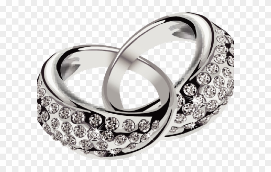 Diamond Clipart Platinum - Diamond Wedding Rings Png Transparent Png