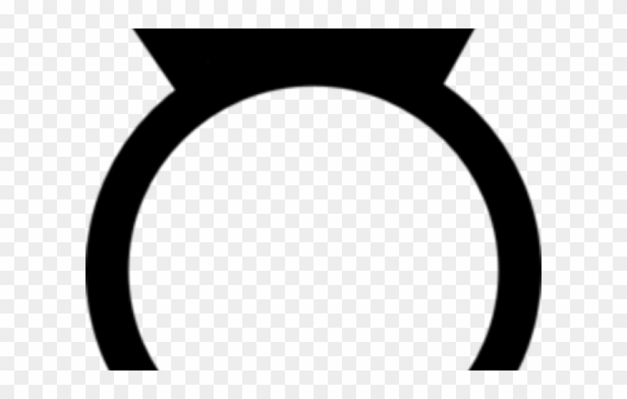 Diamond Clipart Black And White - Circle - Png Download