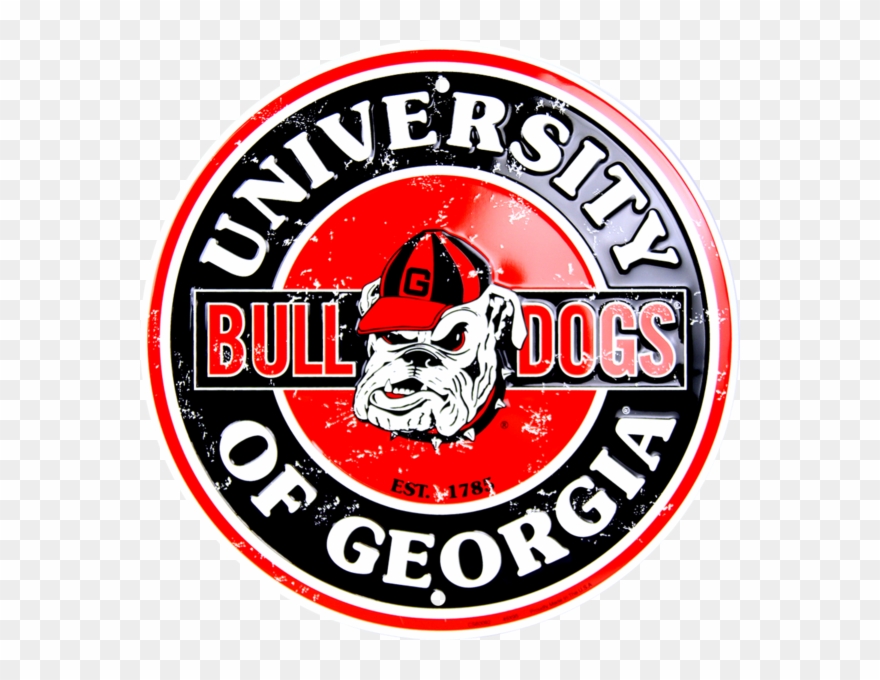 Georgia Bulldogs Circle Sign - Red Truck Brewing Logo Clipart