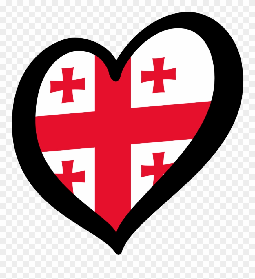 Clipart Black And White Stock Georgia Svg Heart - Esc Georgia - Png Download