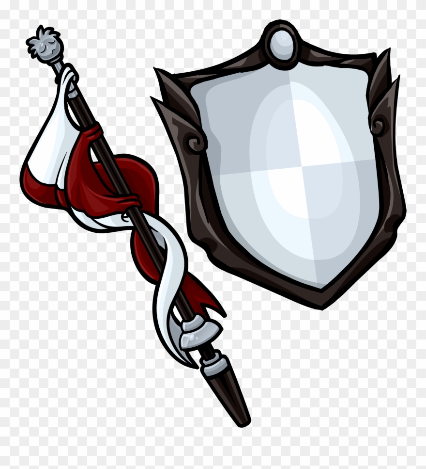 Staff And Shield Clipart