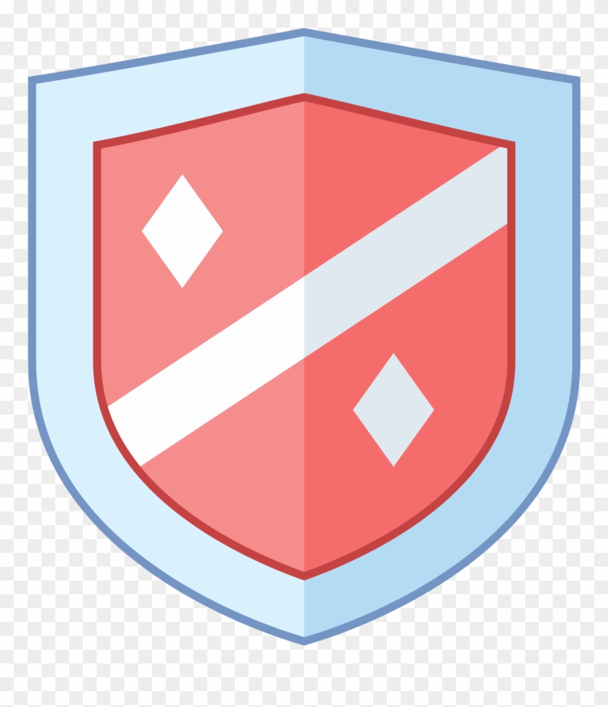 There Is A Single Shield, With An Only Slightly Curved - Knight Clipart