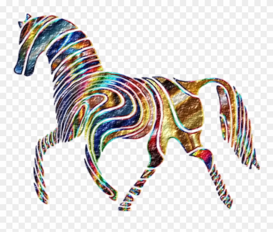 Horse Psychedelia Computer Icons Psychedelic Art - Psychedelic Horse Clipart
