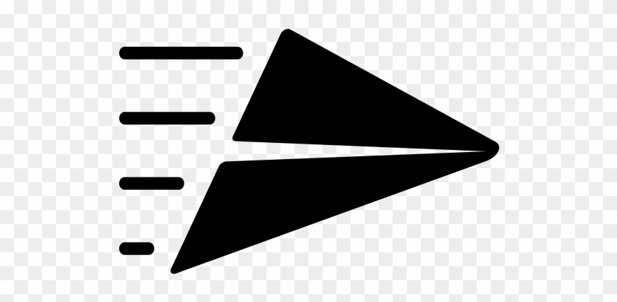 Paper Airplane Rubber Stamp - Paper Clipart