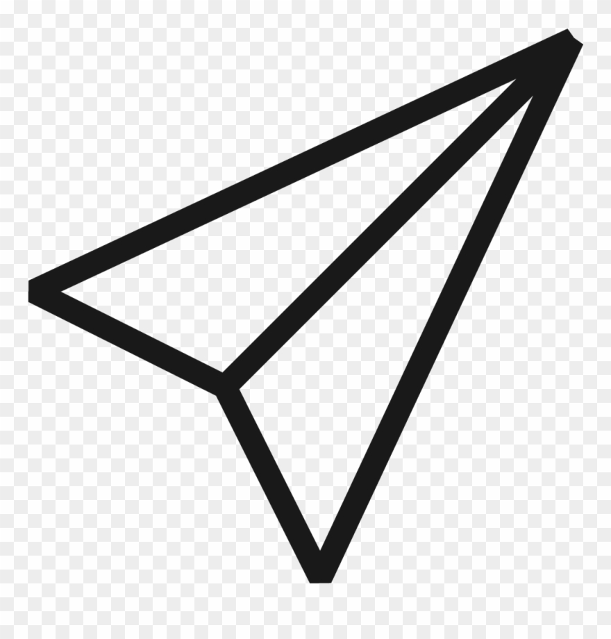 Paperplane - Instagram Share Icon Png Clipart