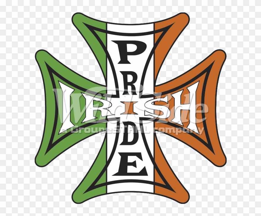 Irish Pride Iron Cross - Dickies Clipart