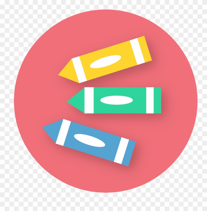 Los Angeles Clipart Crayon - Crayons Icon Png Transparent Png