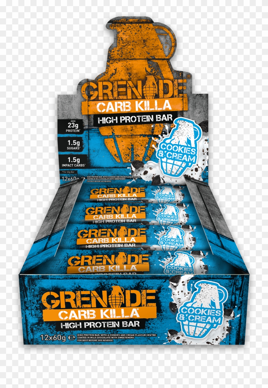 Grenade Carb Killa Protein Bars - Grenade - Caramel Chaos Carb Killa Protein Bars (12 Clipart