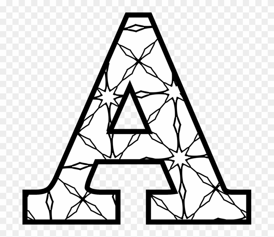 Here's A Set Of Printable Alphabet Letters To Download - Letter A To Colour Clipart