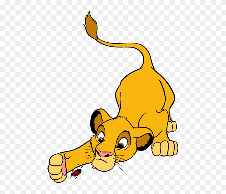 New Simba Examining An Insect - Simba Clipart
