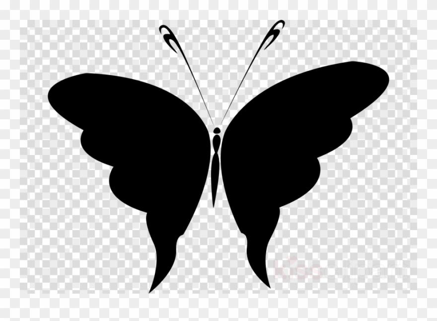 Butterfly Clipart Monarch Butterfly Clip Art - Clipart Christmas Silhouette - Png Download