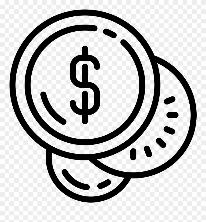 Two Stacks Of Objects That Could Be Coins - Coin Icon Clipart