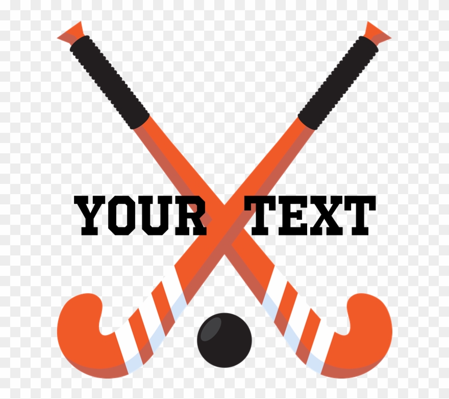 Personalized Field Hockey Hoodie - Field Hockey Sticks Logo Clipart
