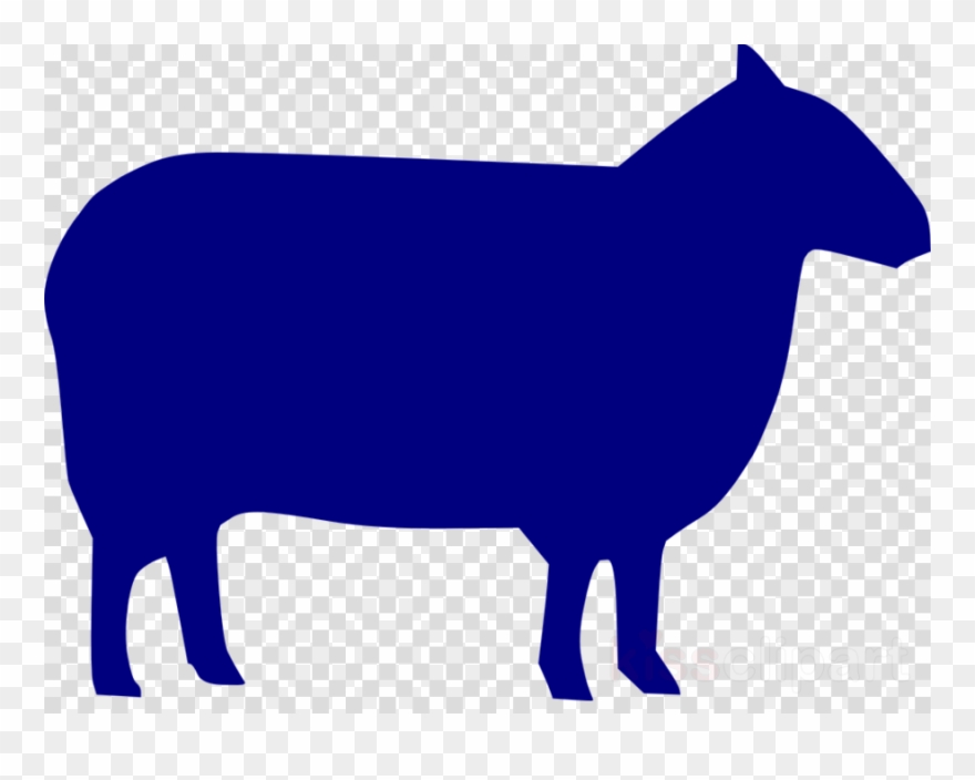 Silhouette Sheep Clipart Sheep Clip Art - Rote Kreis - Png Download