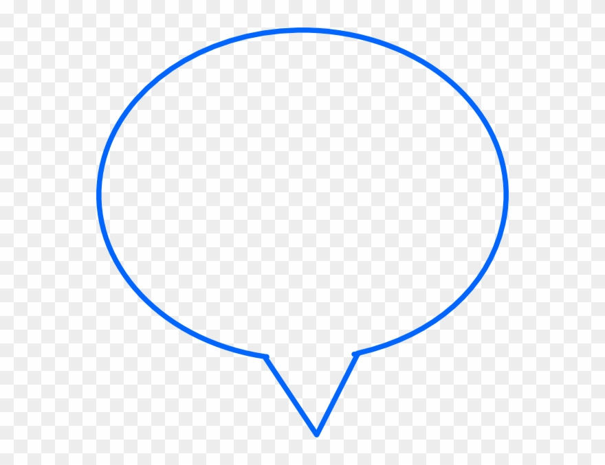 Speech Bubble Icon Blue Clipart