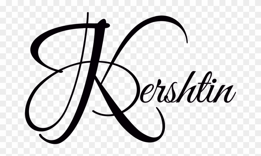 Follow Me Instantly @officialkershtin - Calligraphy Fancy Letter K Clipart