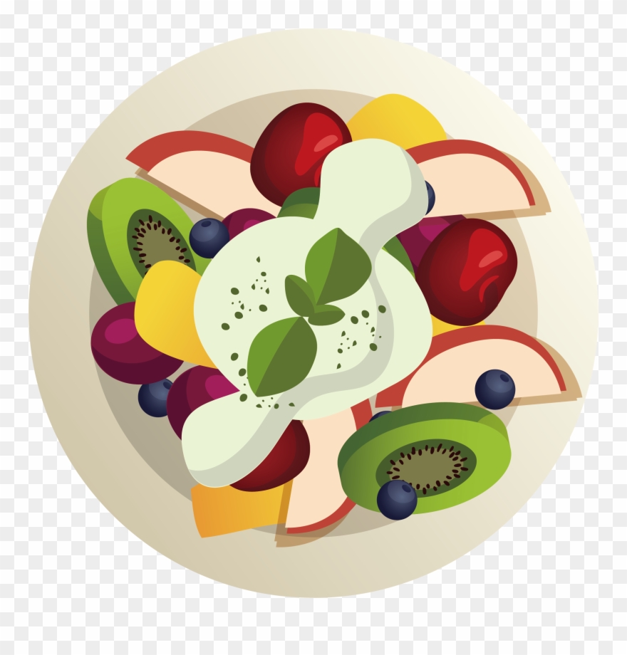 Indian Cuisine Vegetarian Cuisine Veganism Food - Salad Plate Cartoon Png Clipart