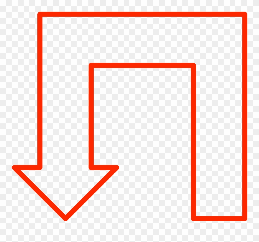 Arrow Flowchart Geometry Png Image - U Shape Arrows Clipart