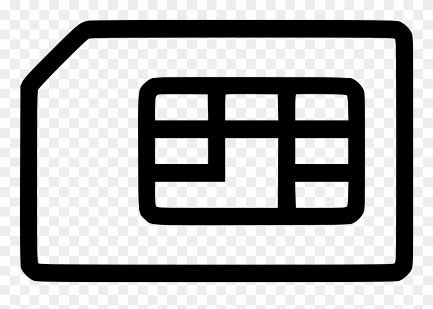 Sim Card Clipart Svg - Clip Art - Png Download