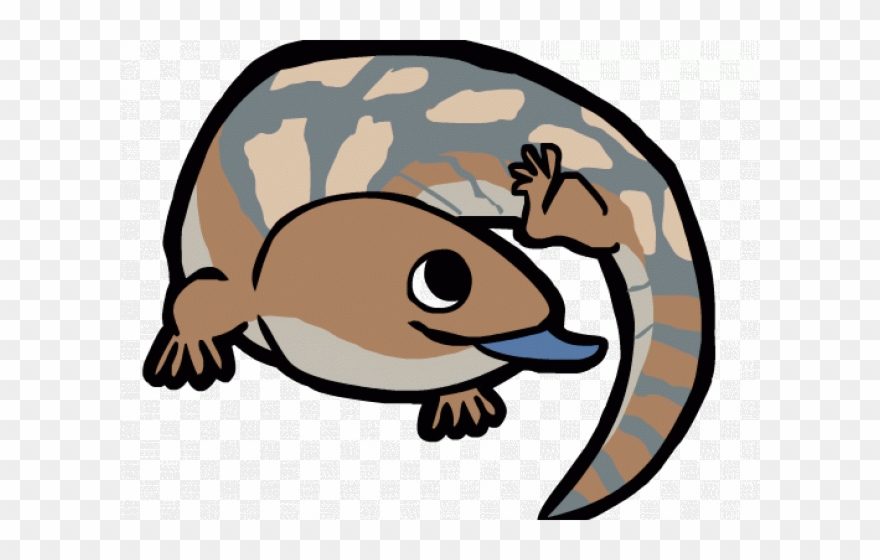 Lizard Clipart Australian Lizard - Blue Tongue Lizard Animation - Png Download