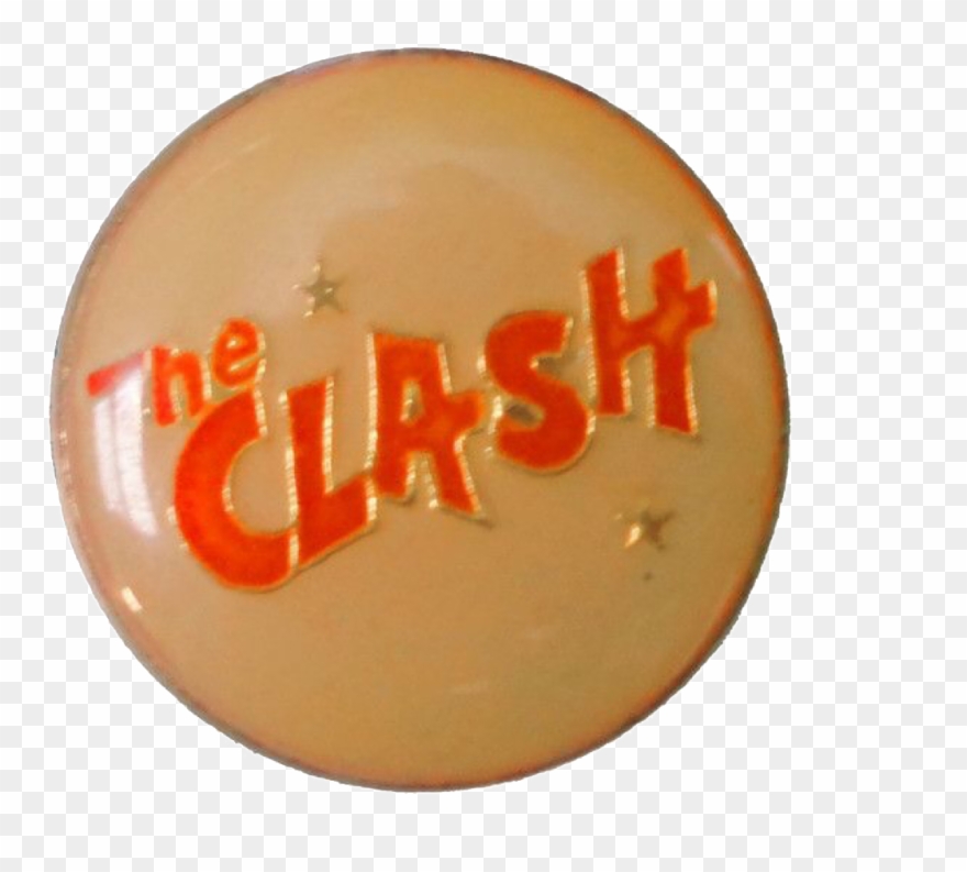 Brown Red The Clash Pin Polyvore Moodboard Filler 80s - Mood Board Clipart
