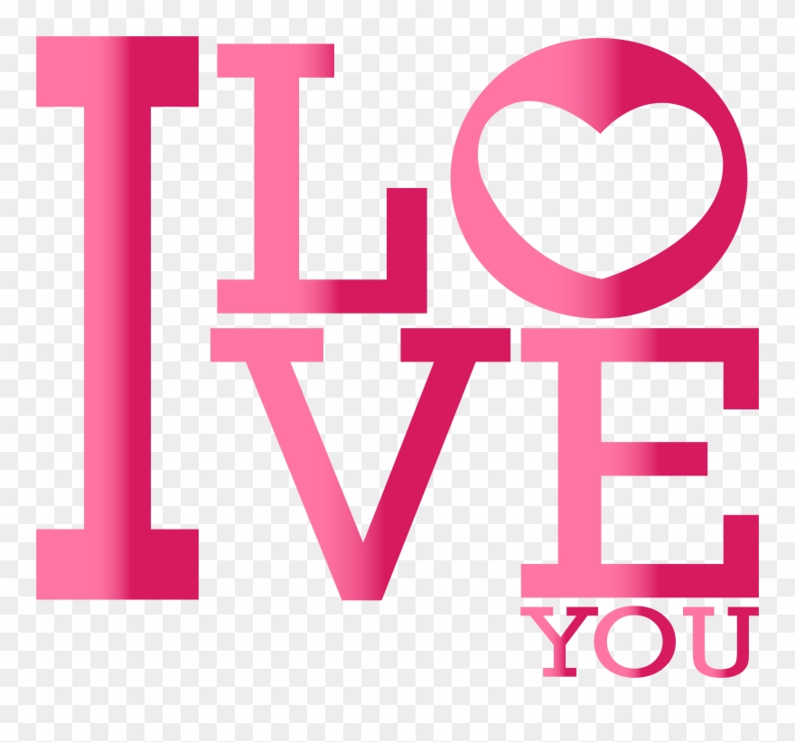 I Heart You Clip Art - Png Download
