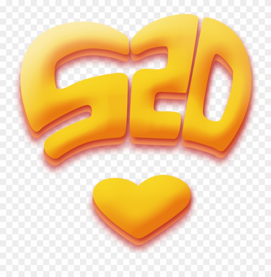 Yellow Heart Shaped 520 Word Art - Portable Network Graphics Clipart