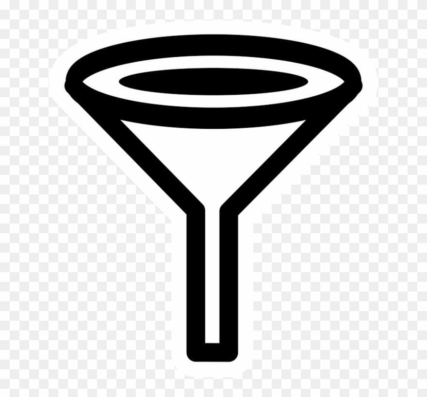 Filter Funnel Filtration Water Filter Filter Paper - Filter Funnel Clipart - Png Download
