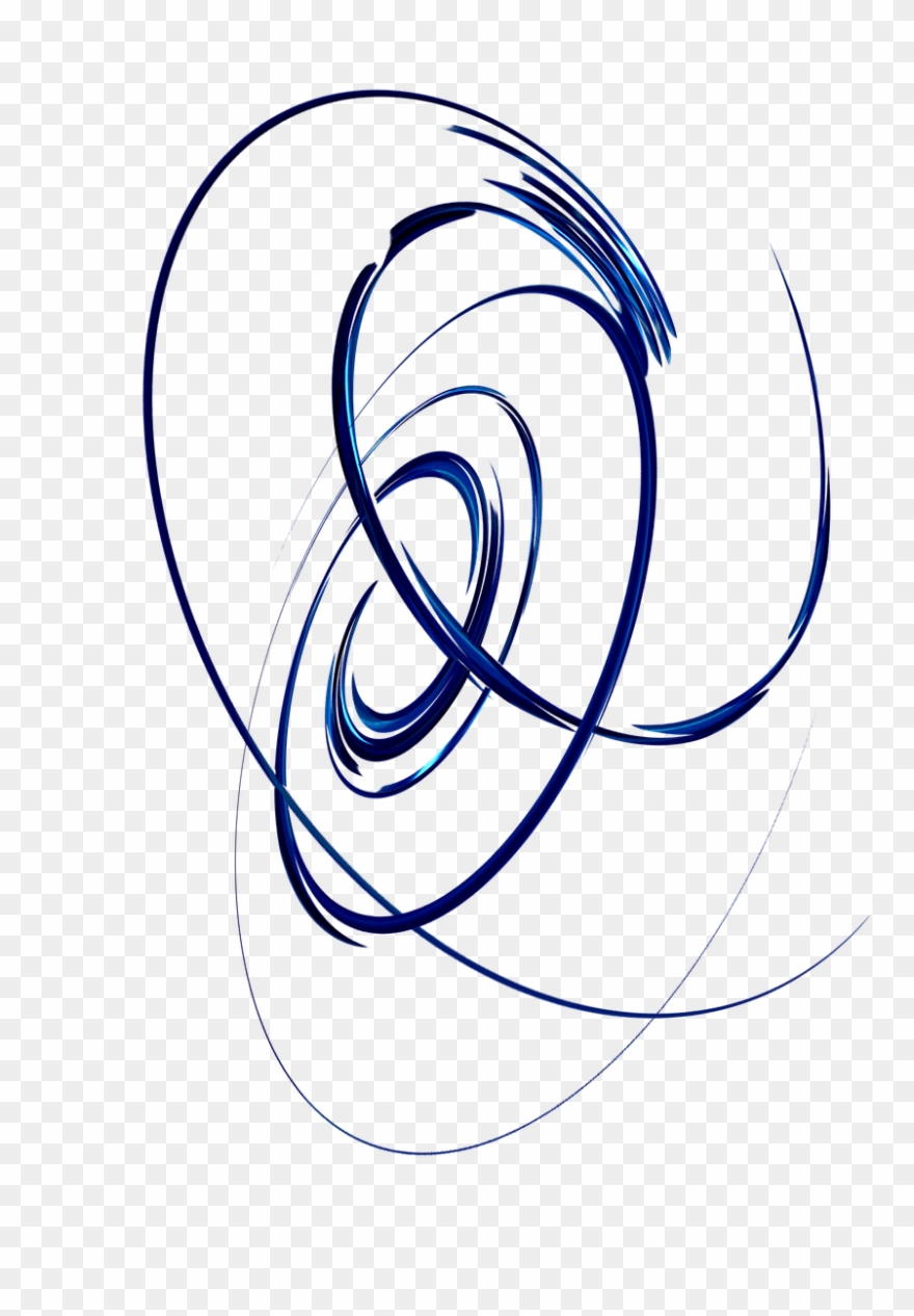 Spiral Blue - Abstract Art Clipart