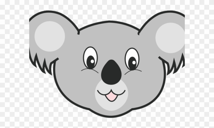 Koala Clipart Nose - Koala Head Clip Art - Png Download