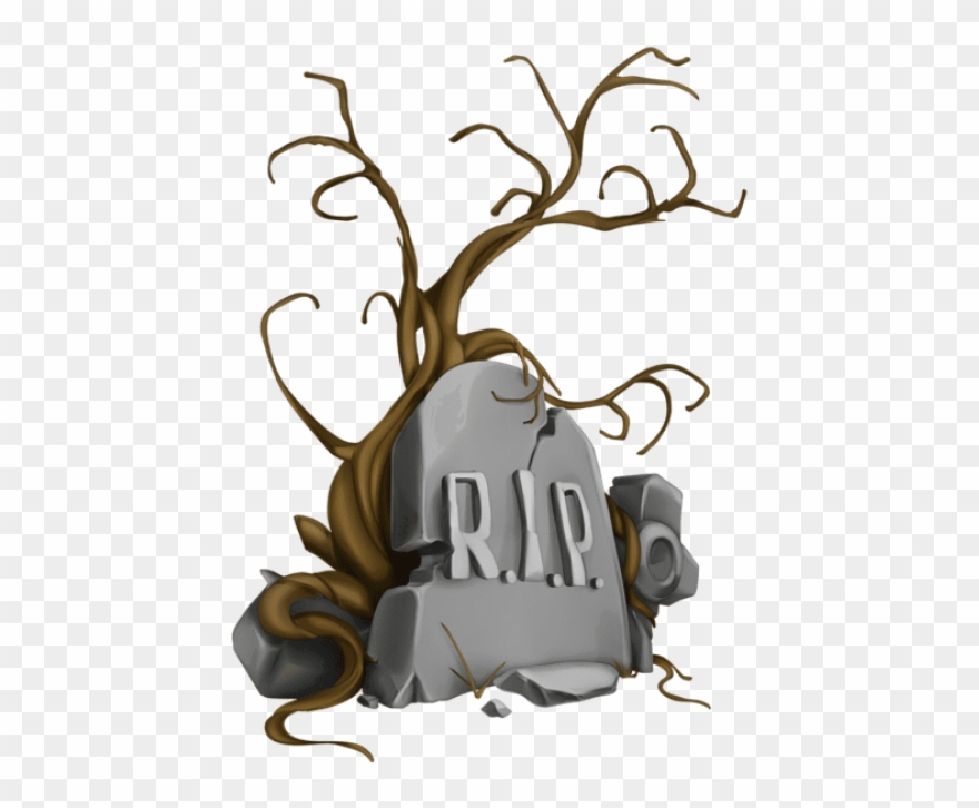 Free Png Halloween Rip Tombstone And Tree Png Images - Clipart Tombstone Png Transparent Png