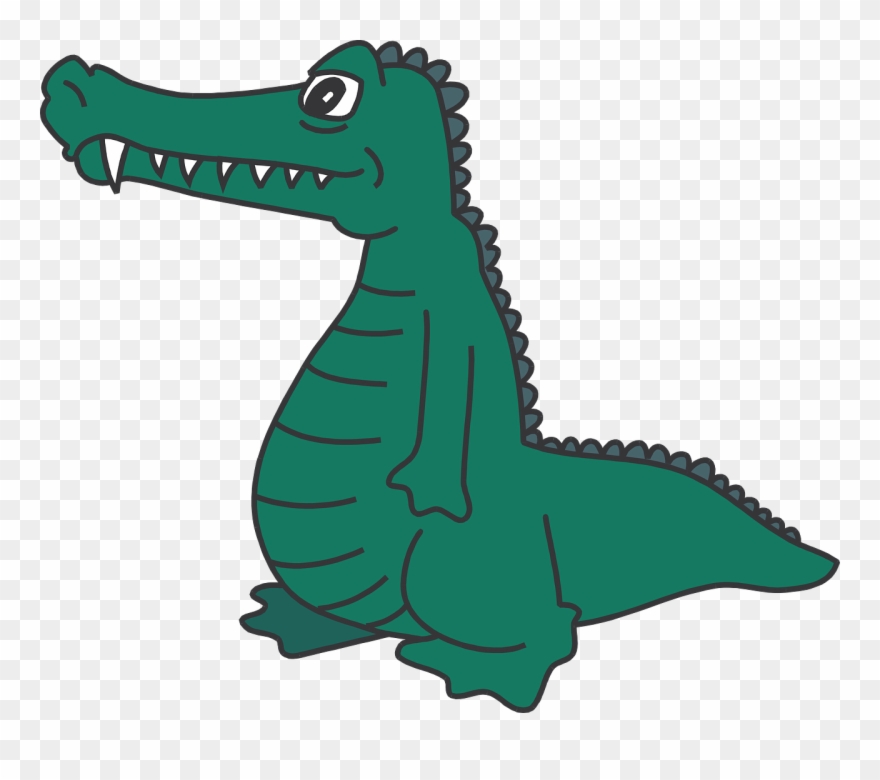 Clipart Crocodile For Kids - Cartoon Crocodile Standing Up - Png Download