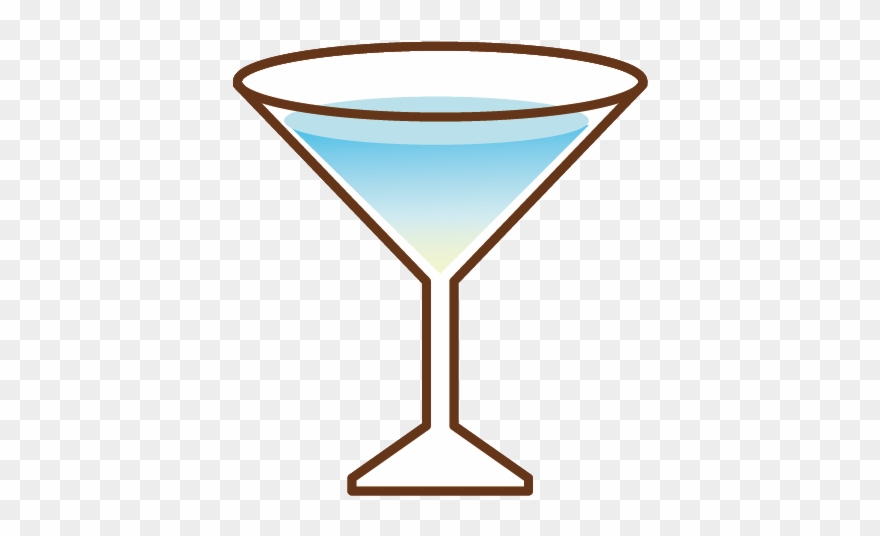 Martini Cocktail Transprent Png - Cartoon Martini Glass Clipart