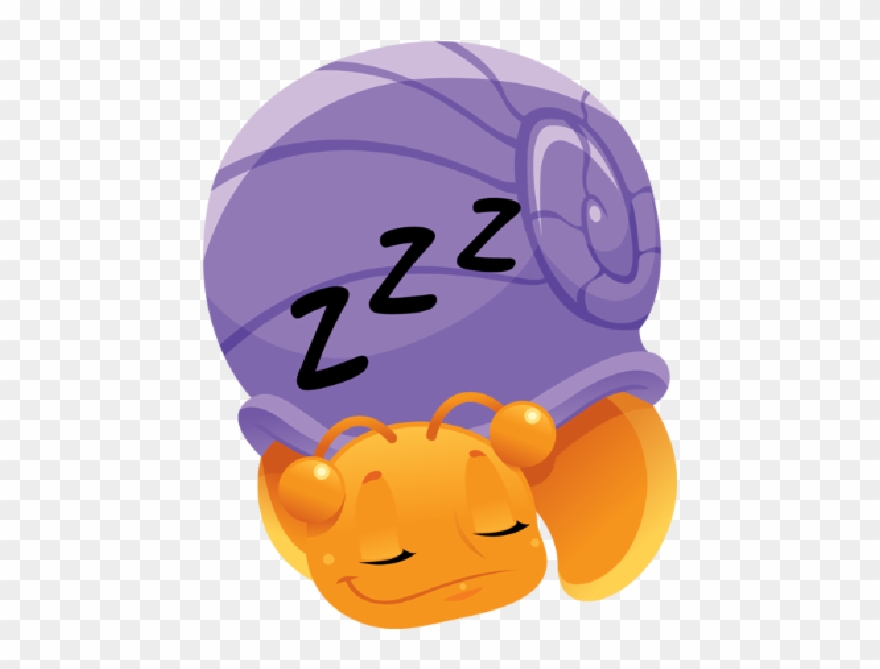 Use These Free Images Of Funny Snails Cartoon Garden - Caracol Durmiendo Clipart