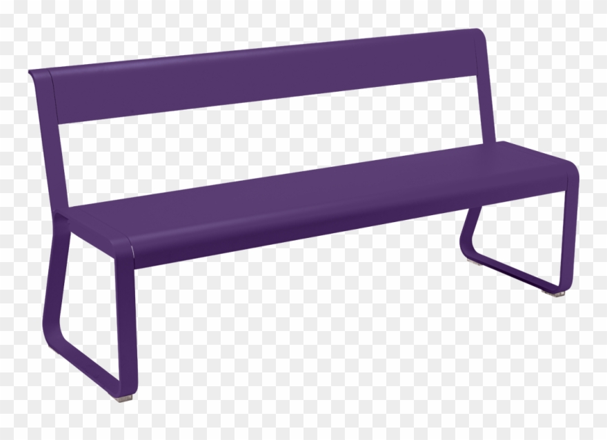 Bench With Back - Bellevie Garden Bench With Backrest - Plum/161x53.6x81cm Clipart
