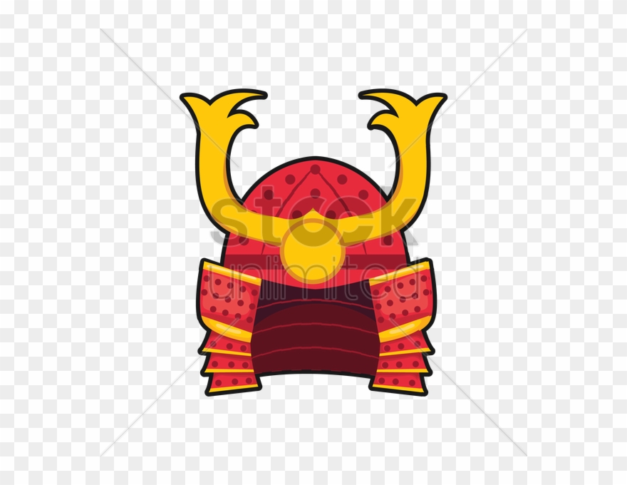Samurai Helmet Cartoon Clipart