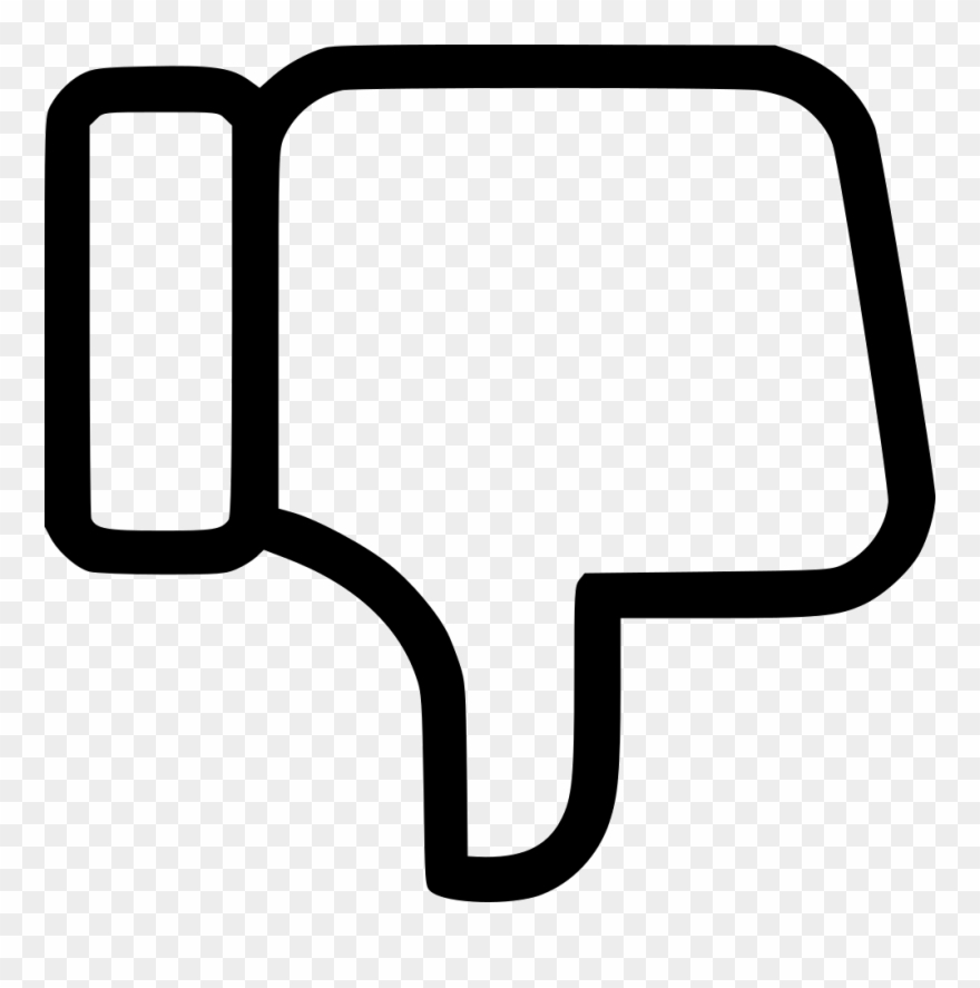Dislike Facebook Thumb Down Thumbsdown Like Comments - Like Dislike Icon Free Clipart