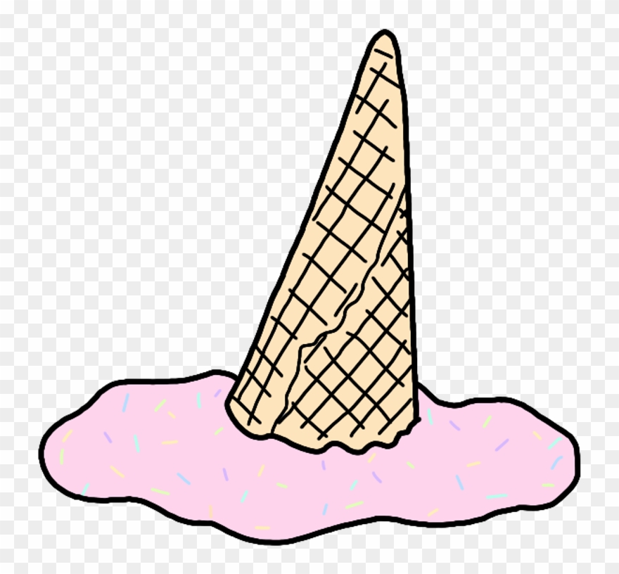 Icecream Ice Cream Melt Cone Sprinkles Summer Summervib - Overlays And Transparents Ice Cream Clipart