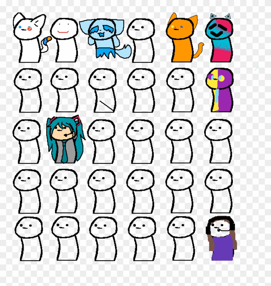 I Drew The Purple Shirt Girl - Ert Drawings Clipart