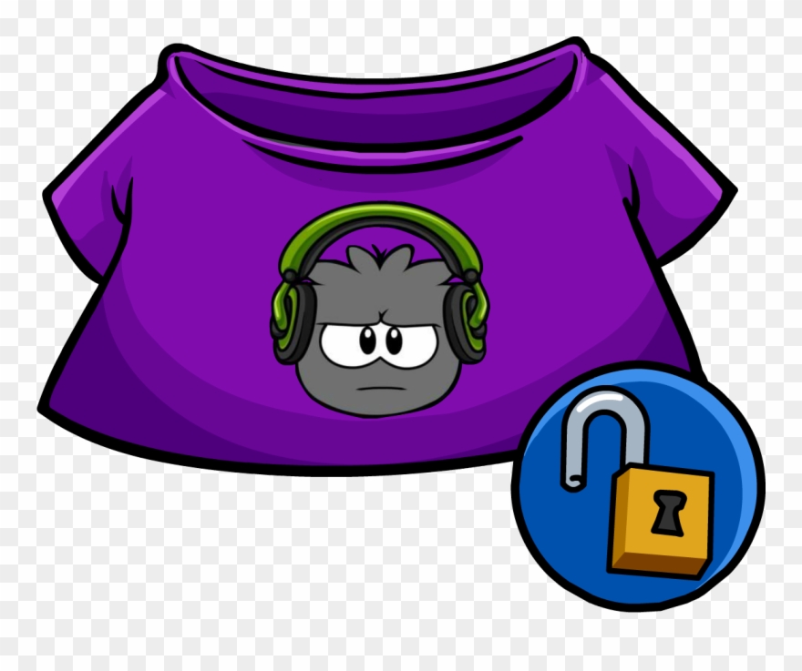 Dubstep Puffle T-shirt - T Shirt Club Penguin Clipart
