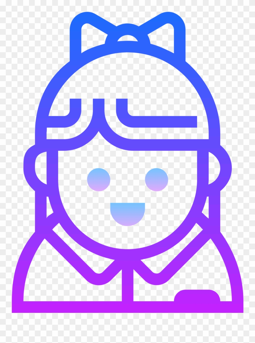 It's A Simplified Portrait Of A Head Bearing A Female - Hand Shake Clipart